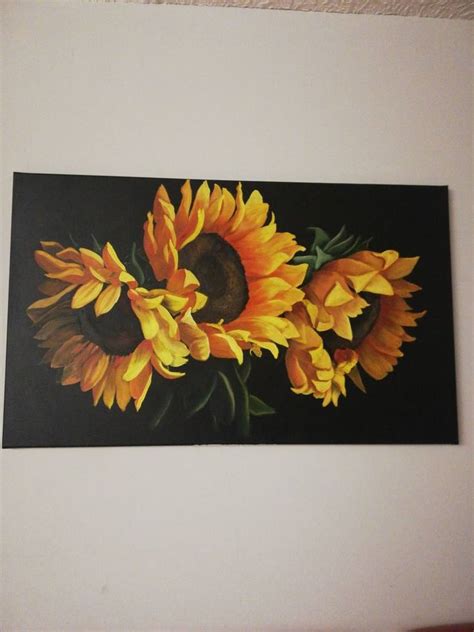 Sunflowers Painting By Halyna Zhumer Saatchi Art Pinturas De