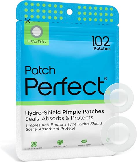 Patch Perfect Pimple Patches 102 Count Hydrocolloid Acne Patches Invisible Zit Patches For