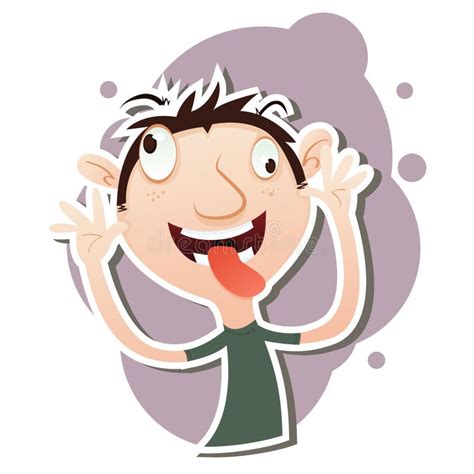 taunt stock vector illustration  tongue taunt cartoon