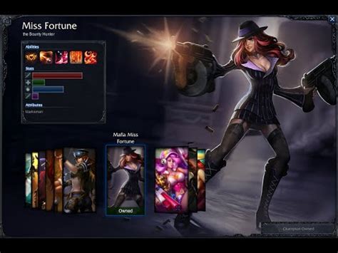 Mafia Miss Fortune Skin Spotlight Gameplay P Hd League Of Legends