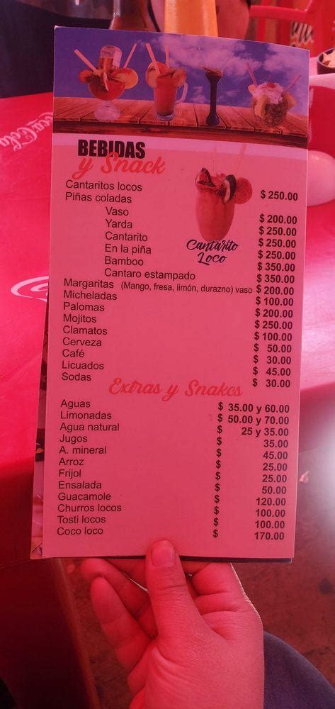 Menu At Mariscos 646 Restaurant Ensenada