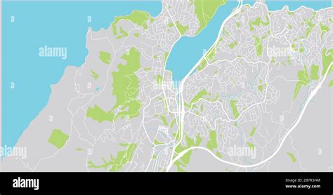 Urban vector city map of Porirua, New Zealand Stock Vector Image & Art ...