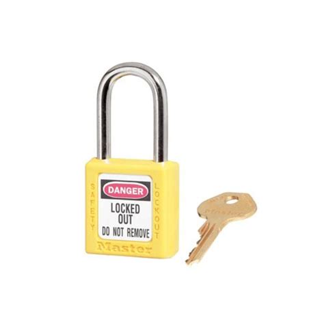 Master Lock safety padlock yellow 410YLW - lockout-tagout-shop