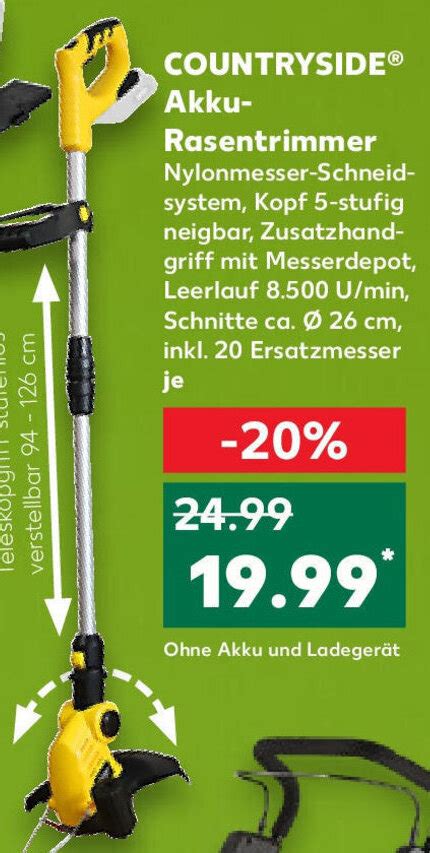 Countryside Akku Rasentrimmer Angebot Bei Kaufland