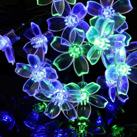 Led String Cherry Blossom Flowers Four Light Colors In Cherry