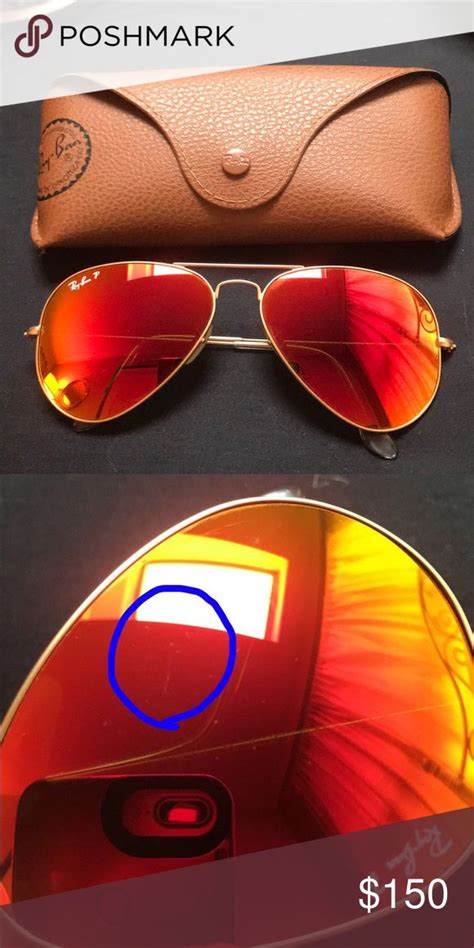 Rayban Polarized Orange Flash Sunglasses Sunglasses Sunglasses Accessories Ray Bans