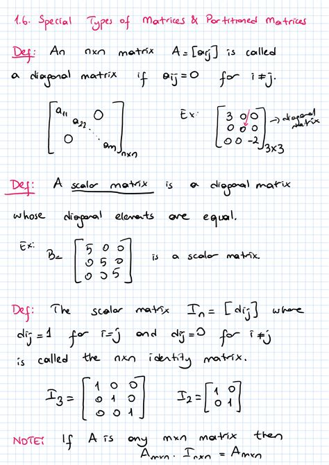 Solution Linear Algebra Special Types Of Matrices Studypool