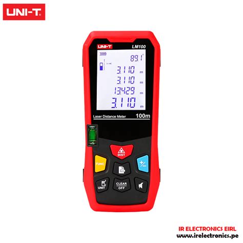 DISTANCIOMETRO DIGITAL LASER 100M UNI T LM 100 Ir Electronics