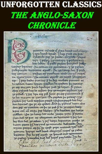 The Anglo Saxon Chronicle By Anonymous Paperback Barnes And Noble®