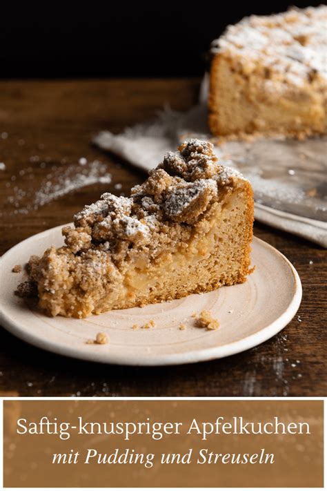 Schneller Apfelkuchen Mit Vanillepudding Streuseln In Min