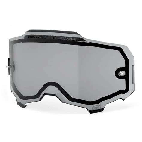 Armega Goggle Lens Dual Pane Vented Smoke Moto Hyper Ride