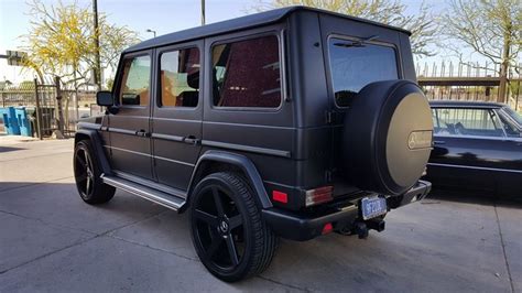 Mercedes G Wagon G500 3m Deep Matte Black Full Vinyl Wrap G Wagon Vinyl Wrap Car Automotive