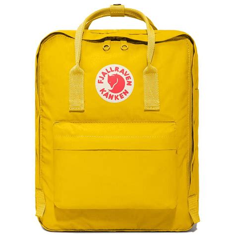 Kanken Fjallraven рюкзак (Канкен). Цвет солнечный желтый.