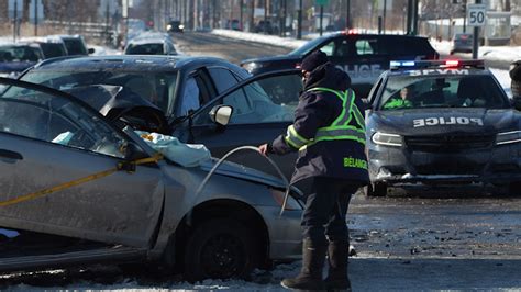 Un Homme Dans Un Tat Critique Apr S Une Violente Collision Montr Al