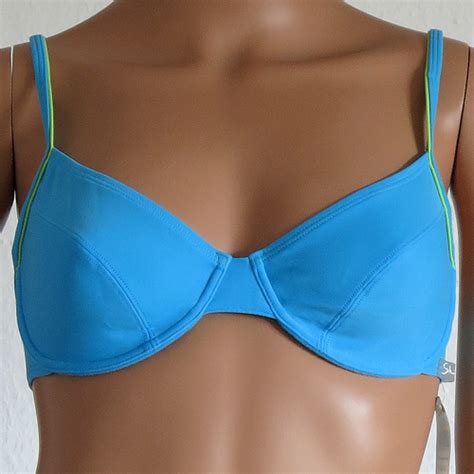 Bademode Skiny New Contrast Basic Bikini B Gel Bh Gr C Blau Dessous