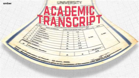 What Are Academic Transcripts And How To Get Them Amber