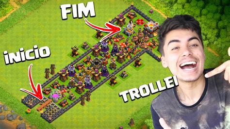 Trollei Lend Rio Melhor Layout Troll Do Clash Of Clans Youtube