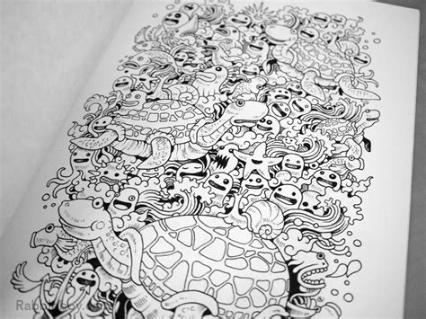 Doodle Invasion A Crazy Coloring Book By Kerby Rosanes P Ginas Para