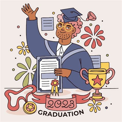 Free Vector Hand Drawn Illustration For Class Of 2023 Graduation