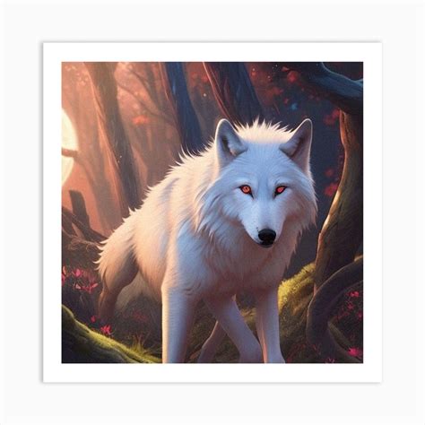 White Wolf Art Print by P_Ray - Fy