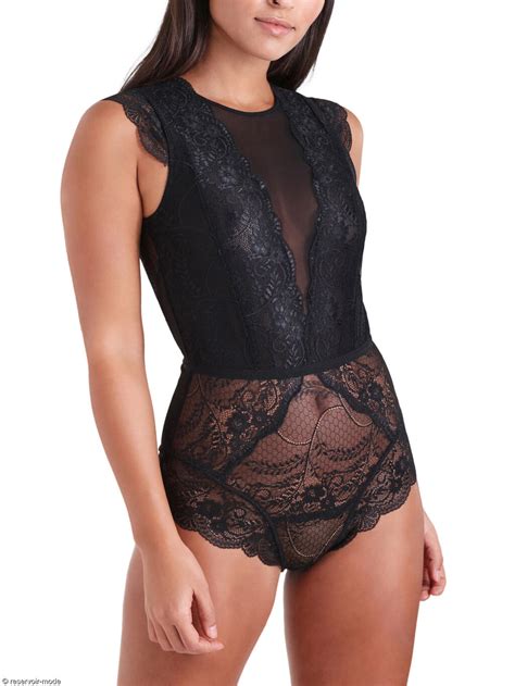 Body dentelle noir Tentation Lascana Réservoir Mode Lingerie Femme et