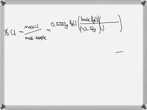 Solved A G Sample Of A Pure Soluble Chloride Compound Is