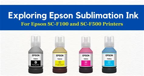 Epson Sublimation Ink for SC-F100 & SC-F500 Printers - Kepler Tech