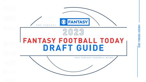 2023 Fantasy Football Today Draft Guide: Printable rankings by position ...