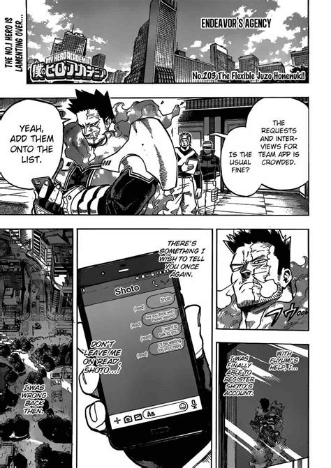 Read Manga My Hero Academia Chapter 203 The Flexible Juzo Honenuki