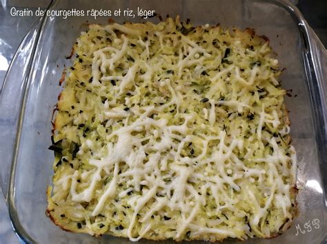 Gratin De Courgettes Râpées Et Riz Léger Recette Cookeo