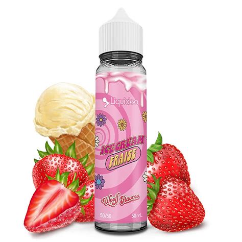 E Liquide Ice Cream Fraise Wpuff Flavors Liquideo 50ml Votre