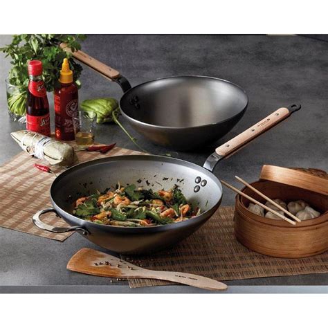 Wok Mineral B Bois 28 Cm DE BUYER Culinarion