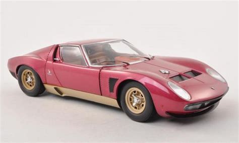 Modellino In Miniatura Lamborghini Miura Jota 1 18 Kyosho Jota SVJ Lila