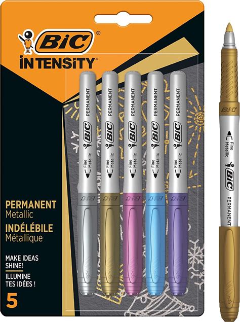 Marqueur M Tallique Ind L Bile Pointe Incurv E Fine Unit S Bic