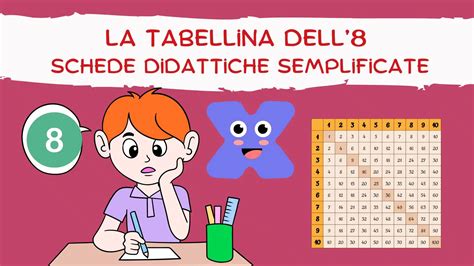 La Tabellina Del Schede Didattiche Semplificate Sostegno