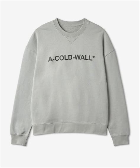 MUSINSA A COLD WALL Logo Print Sweatshirt Gray ACWMW142LGGR