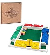 Amazon Amerous Players Shut The Box Dice Game Wooden Board