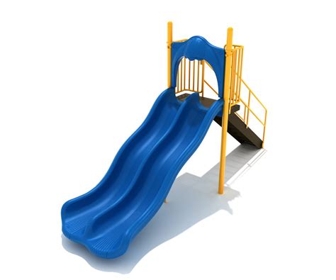 5 Foot Double Wave Slide Commercial Playground Equipment Pro