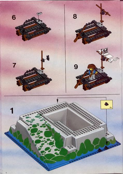 Lego Instructions For Set Rock Island Refuge Pirates None