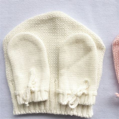 Kit Touca E Luva Tricot Off White Produtos Elo