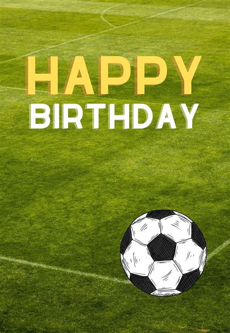 Soccer Printable Birthday Cards — PRINTBIRTHDAY.CARDS