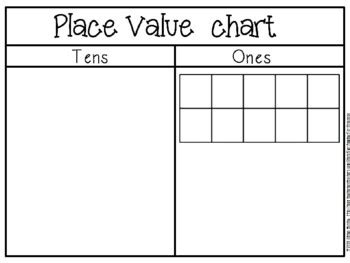 Place Value Chart Tens And Ones By Murphys Lesson Design Studio