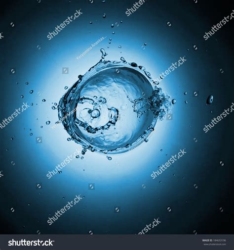 High Resolution Beautiful Splash Pure Water Stock Photo 184633196