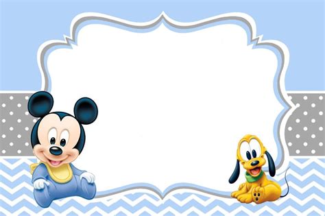 Distintivos Para Baby Shower De Mickey Mouse Bebe