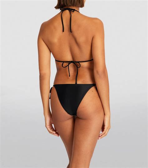 Womens Matteau Black String Triangle Bikini Top Harrods UK