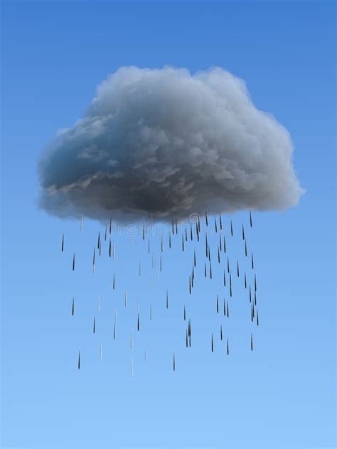 De Wolk Van De Regen Stock Illustratie Illustratie Bestaande Uit Wolk