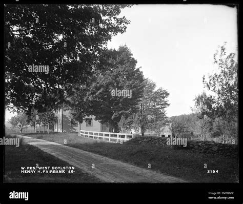 Wachusett Reservoir Henry H Fairbanks Buildings On The Easterly