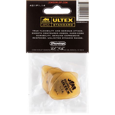 Dunlop Ultex Standard 1 14 Mm 6 Pcs Pick