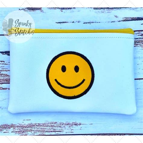 Smiley Face Zipper Bag