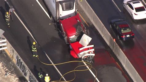 Photos Fiery Tractor Trailer Crash On I 95 6abc Philadelphia